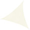 Outsunny Tenda Parasole Triangolare 4x4x4 m in Tessuto Anti-UV Impermeabile Beige per Esterni