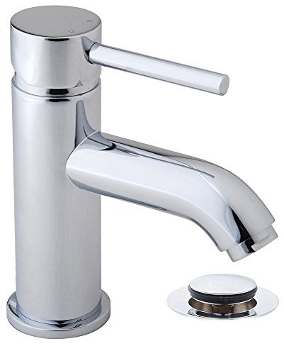 Praya cadans Waschtisch-Armatur Modell unten mit Ablaufgarnitur Clic-Clac chrom