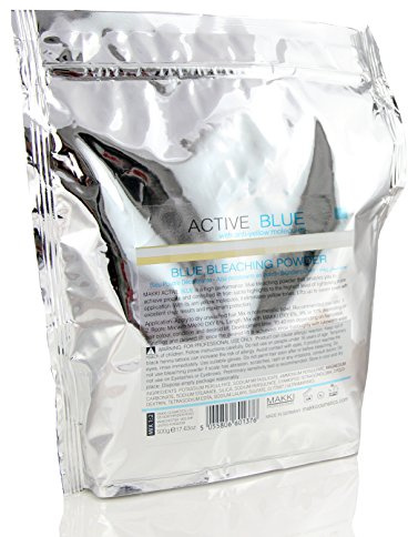 Makki ActiveBlue Blau Blondierpulver Haarbleichmittel Bleichpulver Anti-Gelb