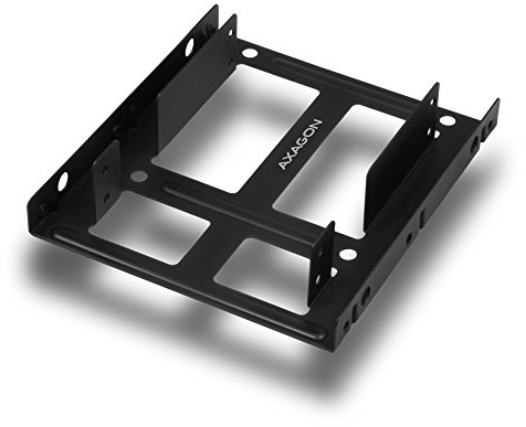 AXAGON RHD-225 - Interner Dual Festplattenrahmen, Einbaurahmen 2X 2,5 SSD/HDD auf 3,5 Adapter