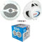 2 altoparlanti marini compatibile con BOSS AUDIO MR50W 2 vie da 15,5 cm 75 watt rms 150 watt max impermeabili mare piscina barca, a coppia + 5 sticker omaggio