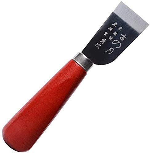 Leather Knife, Skiving Knife with Wooden Handle, Leather Edging Knife Leather Working Knife Leather Cutting Tools for DIY Leathercraft Cutting