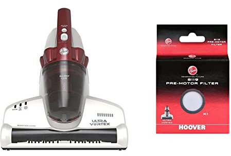 Hoover MBC 500UV Batti Materasso Ultra Vortex, 3 Programmi, Multicolore con Extra Filtro Pre Motore