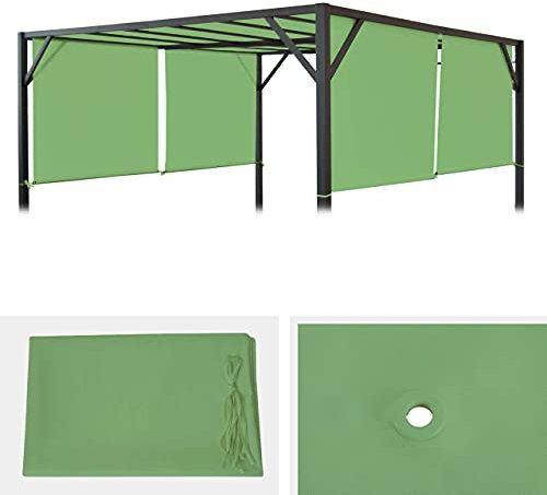 Mendler Ersatzbezug für Dach Pergola Pavillon Baia 3x4m - grün