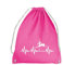 absenda Herzschlag Poledance Turnbeutel - EKG Pole Dance Tanzen Stange Striptease Pink