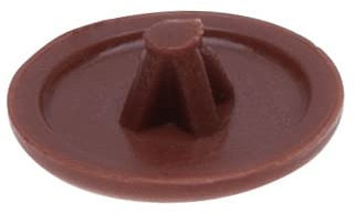 Keple Rotholz Kunststoff Сap Сovers for Screw with Phillips, Pozidriv, Square-X Head Plastic Covers Caps for Screw Self Tapping Screws (Packung mit 100 Stück) Größe - 12mm