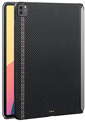 PITAKA Hülle für iPad Pro 12.9 Zoll 2022/2021 Magnetische Schutzhülle Kompatibel mit Magic Keyboard Ultradünn Tablet Hülle aus Aramidfaser [MagEZ Case 2] Rhapsodie