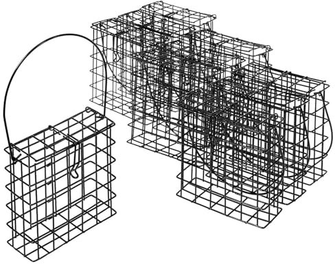 SIDCO Fettblock Halter 10 x Winterfutter Halterung Vogelfutter Futterspender Futterblock