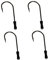 Predax Trailer Hook - 4 Zusatzhaken, Angelhaken, Haken für Jigs, Spinnerbaits, Chatter, Kunstköder, Raubfischhaken, Hechthaken, Zanderhaken, Größe:3/0