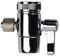 PAROAD 1-Wege 3/8 Zoll OD Verchromtes Wasserhahn Umstellventil für Arbeitsplatte Wasserfilter, Wasserreiniger, RO Umkehrosmose Filter,Schlauchhahn-Adapter
