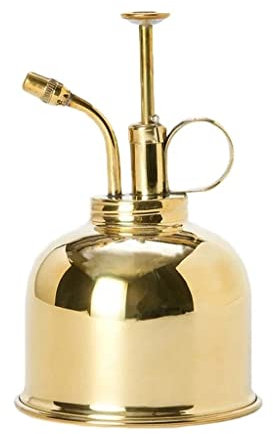 Messing Gießkanne Sprühflasche Vintage Wasserdosen Sukkulenten Pflanzen Goldene Gartenarbeit Sprühflasche Gießkanne Gartenwerkzeug