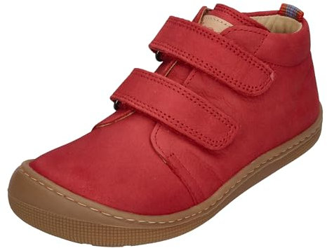 Koel Barfußschuhe breiterer Leisten Don 2.0 Klett, Nubuk Leder in ROT v Barefoot 07M002.121 (EU Schuhgrößensystem, Kleinkind, Numerisch, M, 23)