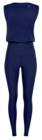 Winshape Damen Functional Comfort Jumpsuit JS102LSC, L, Blau
