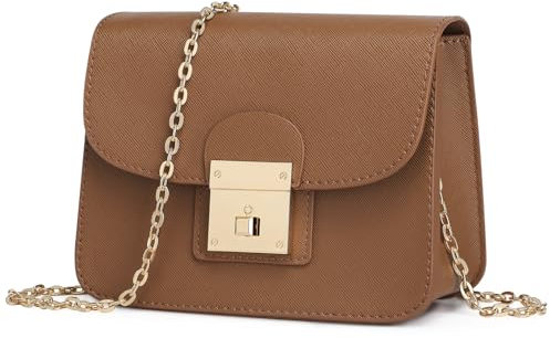BAICLES Abendtasche Damen Clutch Umhängetasche Damen Crossbody Bag Damen Handtasche Damen Umhängetasche Damen-Umhängetaschen Schultertasche Damen Braun Klein Geschenke für Mutter Frauen Freundin