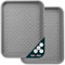 KOTARBAU® Juego de 2 bandejas de goteo para zapatos, 38 x 50 cm, color gris, alfombrilla para zapatos, alfombrilla de plástico, bandeja para zapatos, base para zapatos