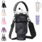 AceTreker Carrier Bag with Paracord Handle for Stanley & Simple Modern 40oz Insulated Mugs, Water Bottle Sleeve Holder with Adjustable Strap & Straw Cover-Black Camo