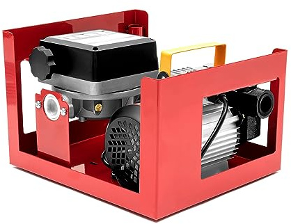 CLEADONG Dieselpumpe, 220v 550w Heizölpumpe, 60l/Min Dieselpumpe Mit Öleinlassrohr Ölauslassrohr Und Ölpistole, Heizölpumpe Selbstansaugend Für Autos Landwirtschaftliche Betriebe