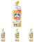 WC-Ente Total Aktiv Gel, Flüssiger WC-Reiniger, Toilettenreiniger, Citrus Splash (erfrischender Zitronen-Duft), 750 ml (Packung mit 4)