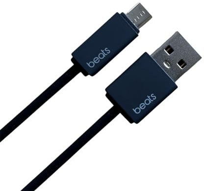 USB-Ladekabel, kompatibel mit Beats Micro Ersatz-Powerbeats 3 2.0 kabellosen Kopfhörern von Solo 3 Cable Dr. Dre Studio, Pill-Lautsprecher
