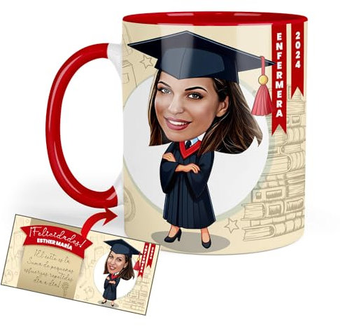Kembilove Taza personalizada graduación | Regalos para graduacion | Detalles graduacion | Regalos graduación universidad | Tazas personalizadas