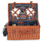 HAVVMK Picknickkorb-Set aus Weide für 4 Personen, handgewebter Obstkorb für den Außenbereich mit Utensilien, Besteck und Picknickmatte, Picknickkorb für Familie, Party, Outdoor, Camping