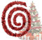 Lametta Weihnachtsbaum Rot 4X 3M Girlande Weihnachten - Weihnachtsgirlanden Glänzend Lametta Girlande Ø 9 cm,Tannengirlande Weihnachtsbaumschmuck Rot Christbaumschmuck Girlande Deko