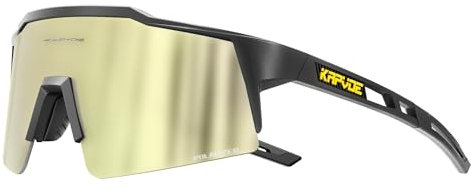 KAPVOE Polarisiert Fahrradbrille Uv400 Schutz TR90 Rahmen Sportsonnenbrille Sportbrille für Herren Damen Sport Radfahren Radbrille MTB Fahren Baseball Radsport Laufen 14