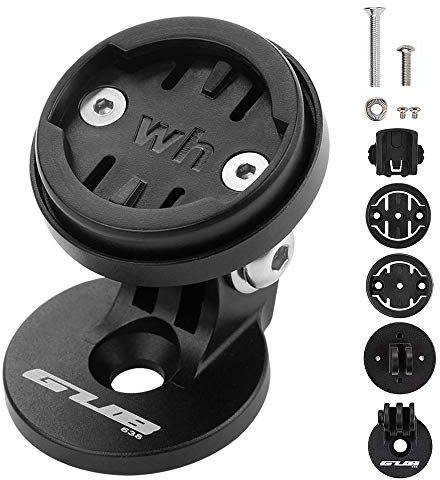 ERYUE computer mount Adjustable Bike Stem Top Cap Mount Holder with 4 Adapters for Garmin for Bryton for Cateye for Wahoo Cycle Computers