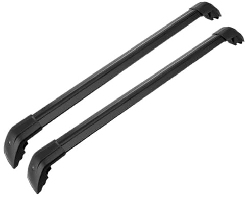 THNIKK 2 Stücke Auto Dachträger für VW Touareg III II I (Type CR 7P 7L) R/W12/V8/V6 2002-2024, Dachreling Rack Gepäck Querträger Relingträger Gepäckablage Car GepäCktransport Zubehör,C