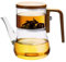 Gianixi - Tetera magnética de vidrio de borosilicato, olla de té Innovessa, olla de filtración Enchanti, olla de vidrio de separación de agua, tetera encantada con colador, tetera de vidrio con