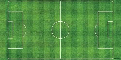 La société Gaming Mat Company Tapis de Jeu MTG pour Un Joueur & Tapis de Souris Gaming 72 cm x 36 cm Football Pitch, Compatible avec Magic: The Gathering & YU-Gi-Oh ! Base en Caoutchouc.