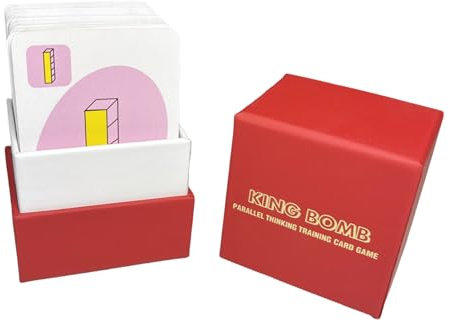 logirific King Bomb Alphabet Matching Kartenspiel-Spiele für Kinder-Konzentration Lernspiele-Memory Spiel Erwachsene-Familienspiele-Party Spiele-Gesellschaftsspiel ab 6 Jahre-108 Match Karten