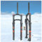 LYDSB Forcella ad Aria per MTB, 26x4.0, Forcella Fat Bike, Escursione 100 mm, Forcella Anteriore Dritta da 28,6 mm, Blocco Manuale, per Neve, Spiaggia, XC/AM