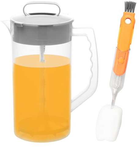 Jarra de plástico multiusos para zumo de leche materna, fácil de limpiar, jarra de mezcla de plástico para bebidas (transparente)