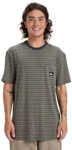 Quiksilver Onyx Striped - T-Shirt - S - Beige.