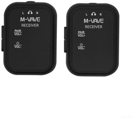 Sistema de monitor inalámbrico en la oreja, rango de transmisión de rango de 30 m para auriculares inalámbricos M-VAVE WP-12