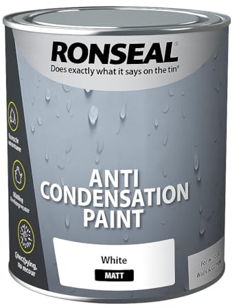 Anti Condensation Paint White 750ml | Prevents Mould & Damp | Thermal Barrier Coating for Walls & Ceilings | Easy to Apply, Long Lasting Interior Protection