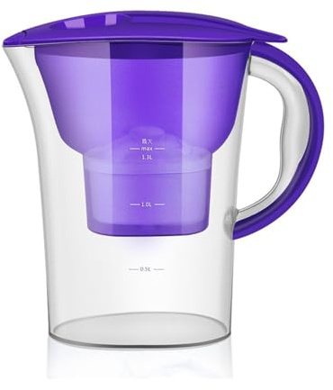 2.5L Alkaline Drinking Water Filter Pitcher(2.5L Purple Filter)