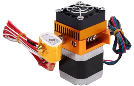 Zerodis MK8 Extruder Hotend Kit, Ersatz für Prusa I3 Reprap 3D-Drucker, mit 0,4 Mm Düse, NEMA 17 Schrittmotor, Flammhemmendes Material