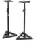 On-Stage SMS6000, Coppia Supporti Professionali per Monitor Studio, Sistema Multi-regolazione, Nero