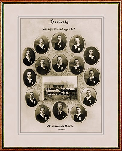 World of Football Fotorahmen VFL Mönchengladbach Westdeutscher Meister 1920/21