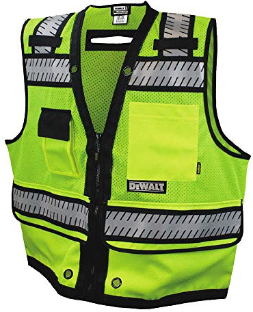 DEWALT DSV521 Class 2 Heavy Duty Surveyor Vest, Large
