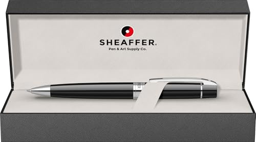 Sheaffer 300 - Refillable ballpoint pen, glossy black, chrome trim