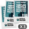 Set aus 3 Textilfarben - Universal Textilfarbe für Kleidung und natürliche Stoffe (Saphirblau)
