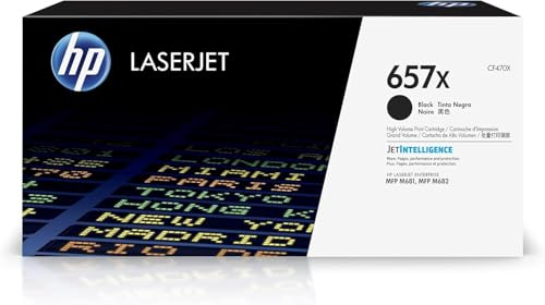 HP CF470X 657X High Yield Original LaserJet Toner Cartridge, Black, Single Pack