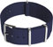 CampTeck U6943 - Nylon Ersatz Uhrenarmband Militär Uhrband (Breite 18|20|22|24mm) mit Verschlussschnalle aus rostfreiem Stahl für Spring Bar Uhren - Navy - 18mm