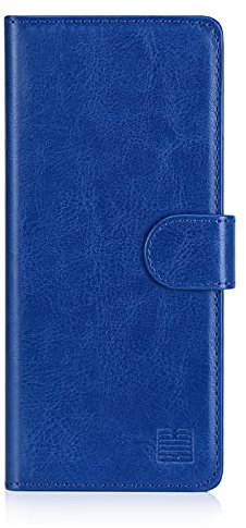 32nd Custodia a Portafoglio in Pelle PU per Sony Xperia 5 (2019), Case Realizzato in Pelle Sintetica con Diversi Comparti e Chiusura Magnetica - Blu