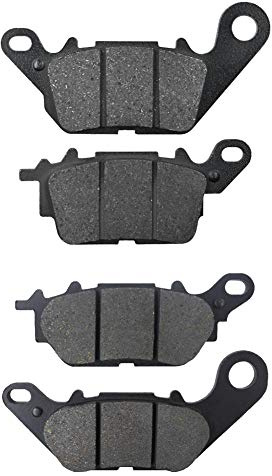 AHL pastillas de freno delanteras y traseras de motocicletas compatible con YAMAHA GPD 125 A - N-MAX/2DS1 2015-2017
