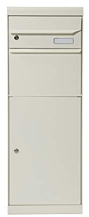 ME-FA 661011M MEFA Boîte aux lettres pour colis Maple 661 (couleur blanc pur semi-mat, boîte aux lettres avec serrure, dimensions 1091 x 402 x 303), blanche