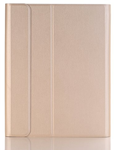 Lobwerk 2in1 Bluetooth Tastatur und Cover für Apple iPad Pro 9.7 2016 Case Schutz Hülle Gold